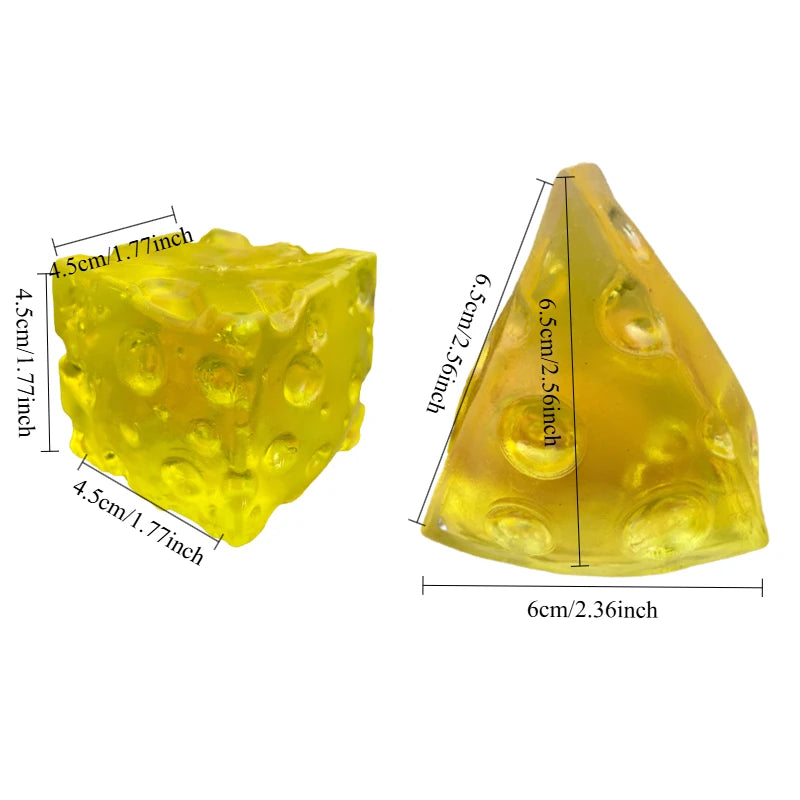 Clear Squishy Honey Cheese Square