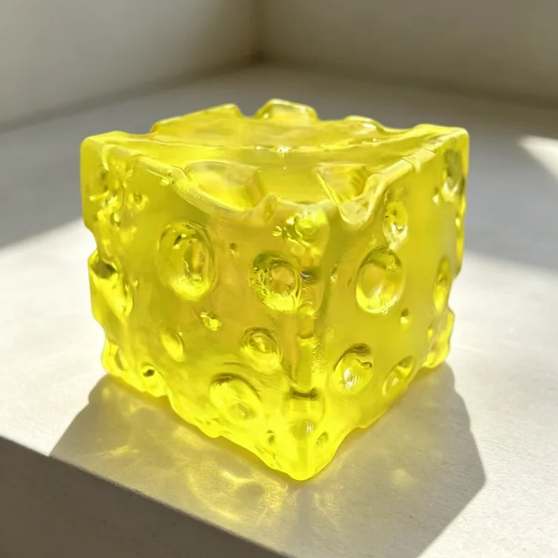 Clear Squishy Honey Cheese Square