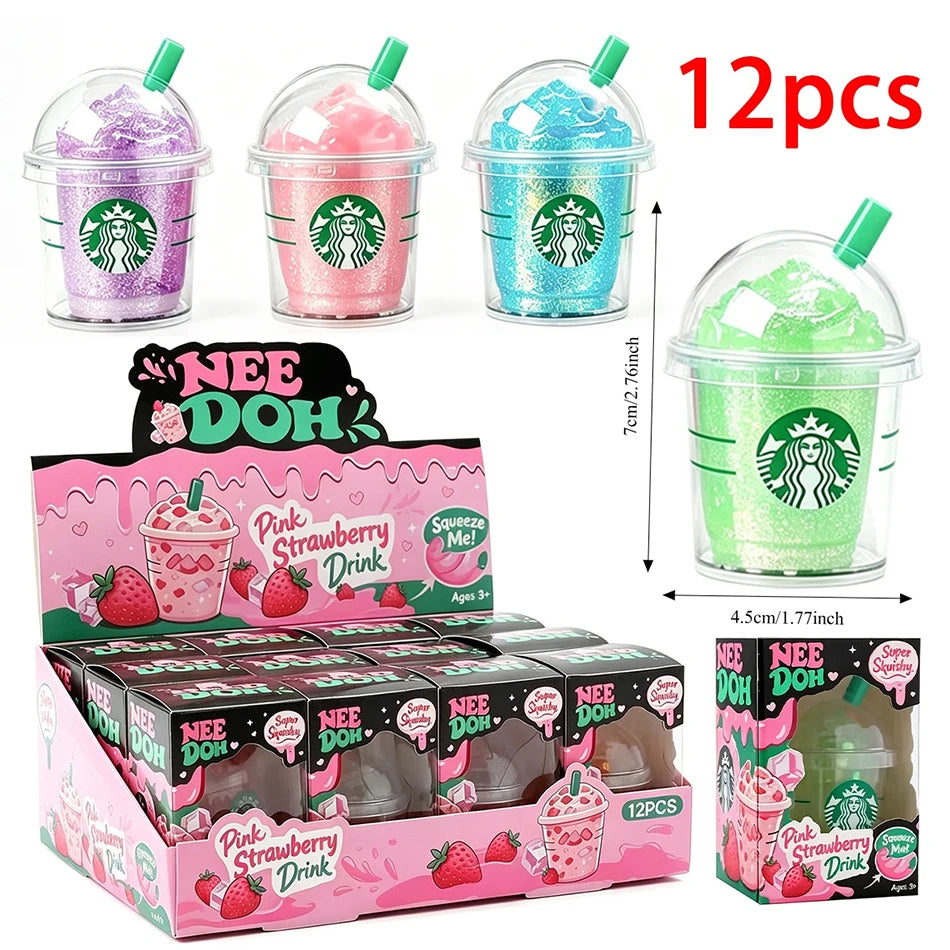 Cute Iced Coffee Cup Squishy Stress Relief Toy