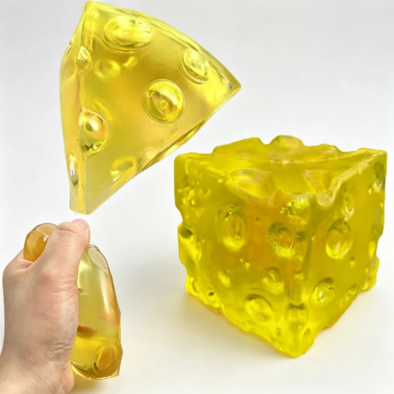 Clear Squishy Honey Cheese Square
