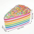 Squishy Rainbow Layer Cake Toy