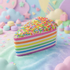 Squishy Rainbow Layer Cake Toy